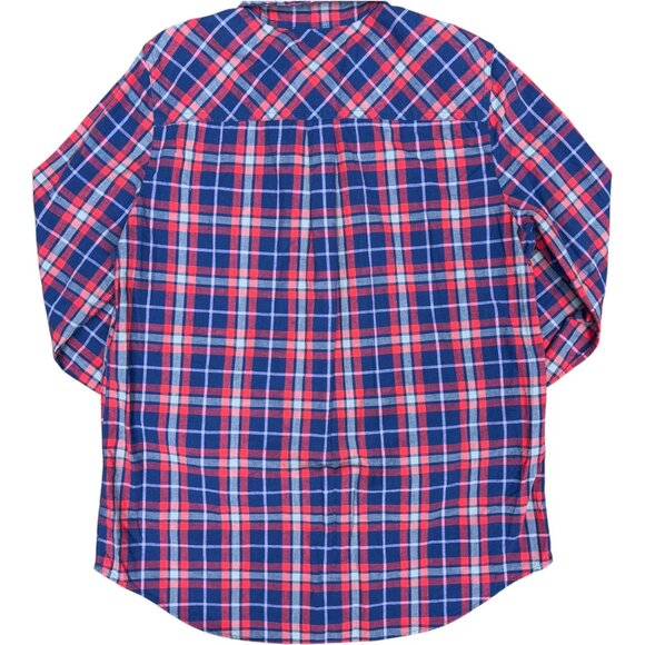 Women's J. CREW Lightweight Homespun Plaid Shirt in Boy Fit- Size M EUC - Picture 3 of 7
